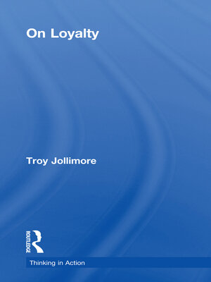 cover image of On Loyalty